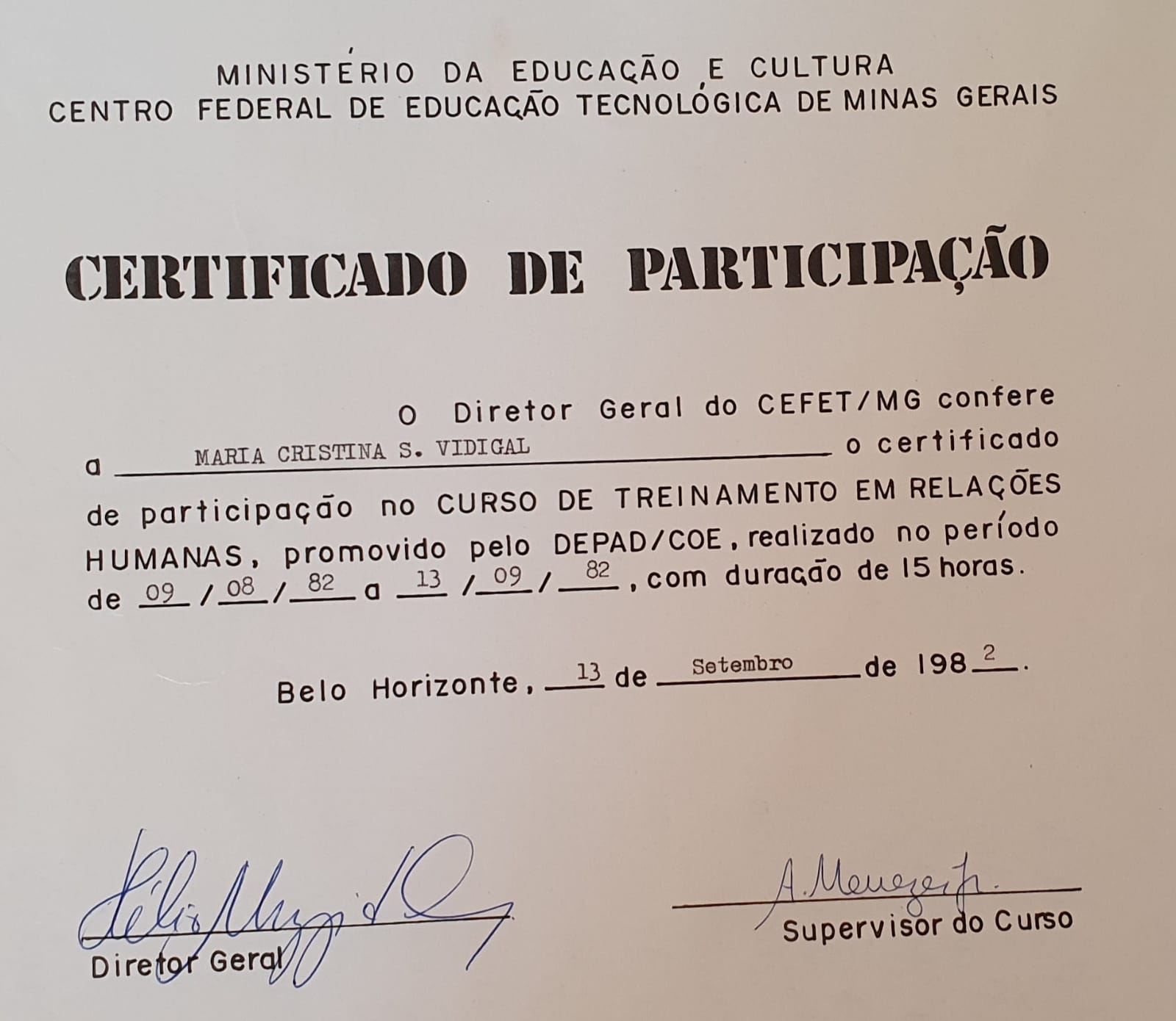 Registro Cefet-mg Memória